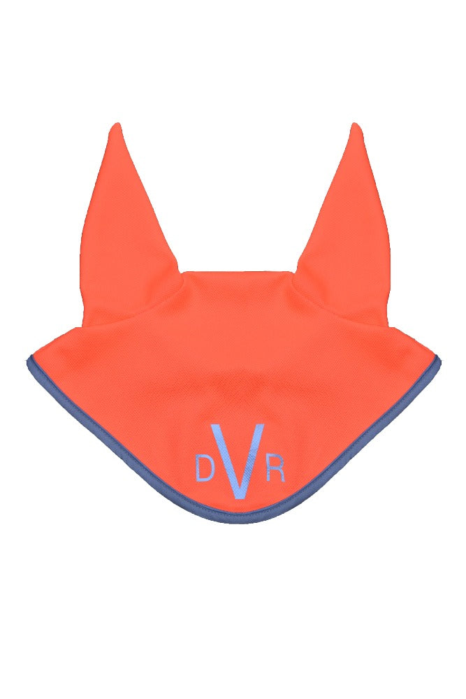 High visibility Stretch and Breathe Fly Veil - Fire Orange - DVR Equestrian Ltd