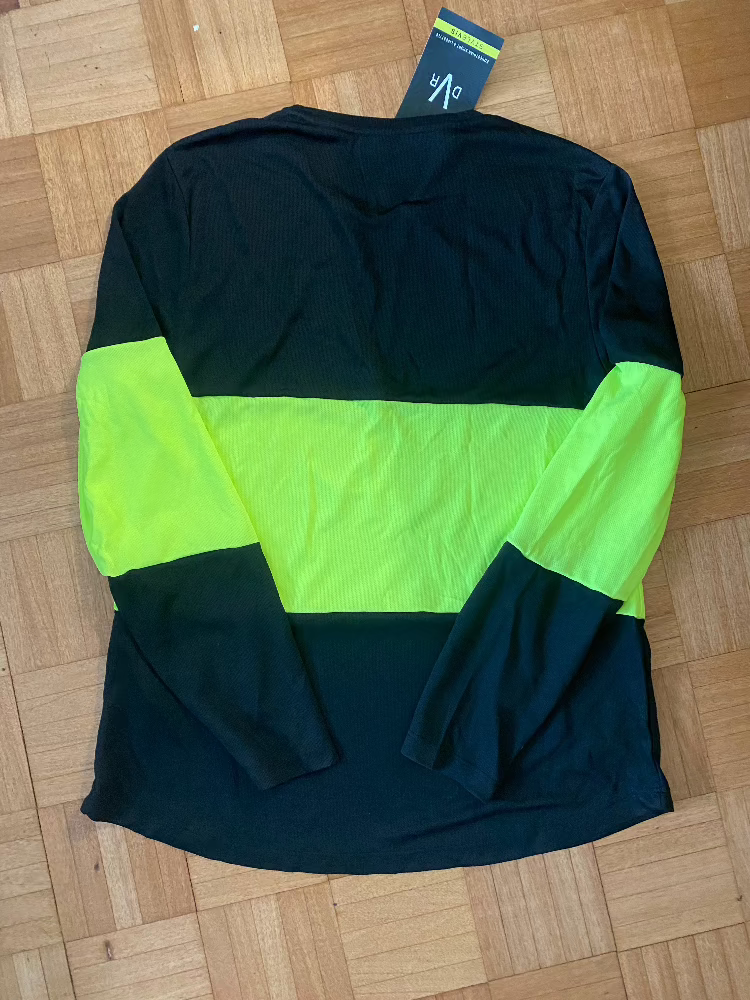 Performance Long Sleeve - Black/Lemon Stripe L (READ DESCRIPTION)