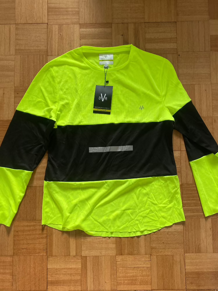 Performance Long Sleeve - Lemon/Black Stripe L (READ DESCRIPTION)