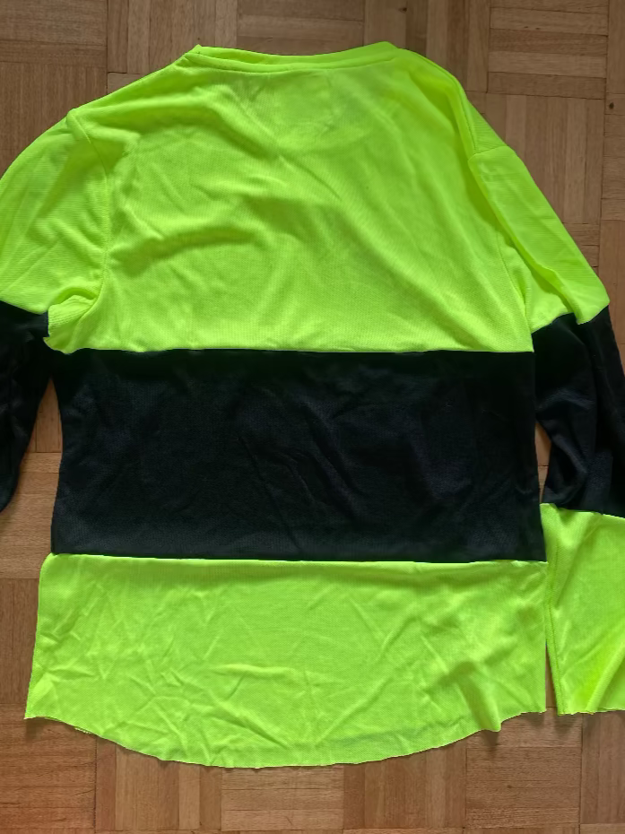 Performance Long Sleeve - Lemon/Black Stripe L (READ DESCRIPTION)