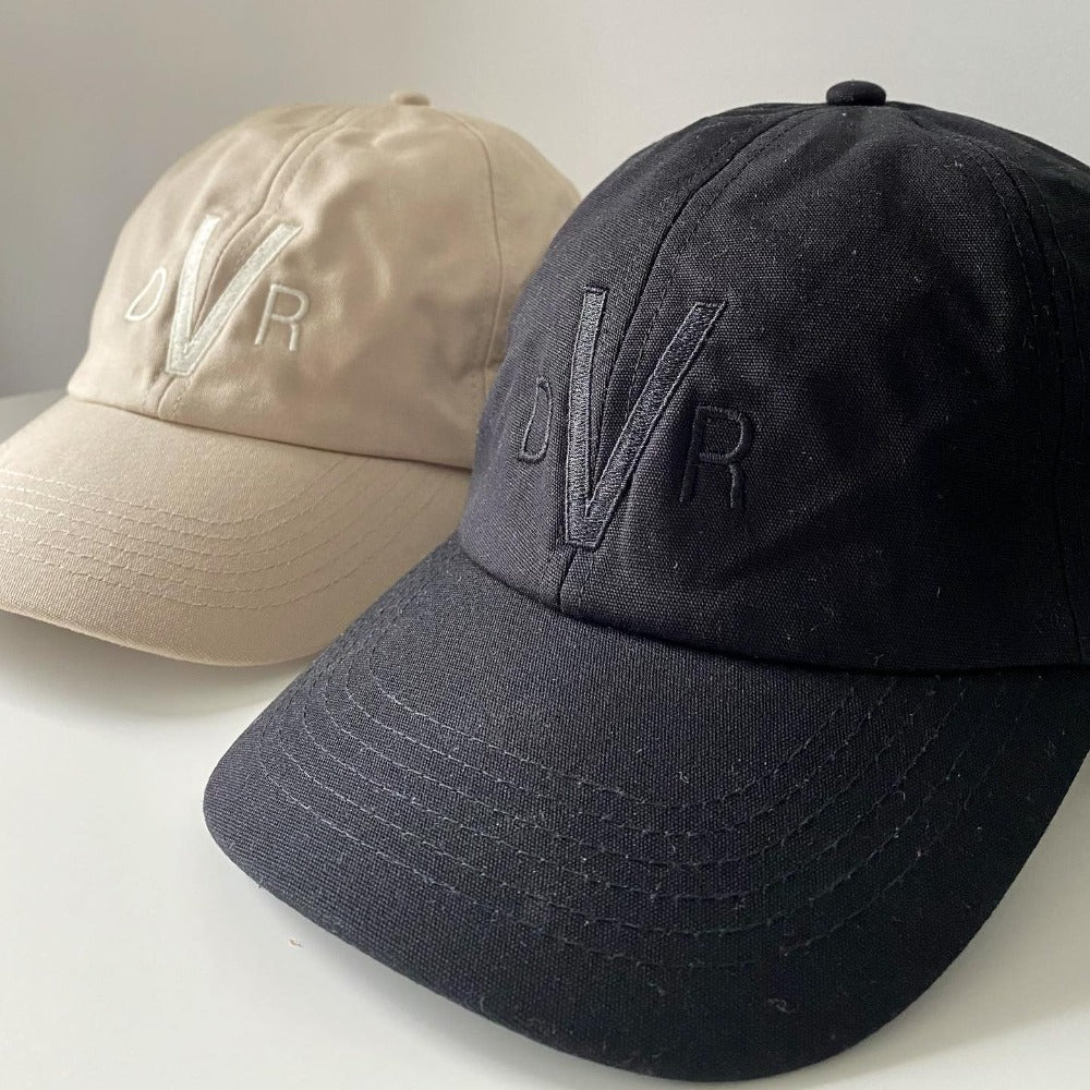 Black Organic Cotton DVR Equestrian logo cap