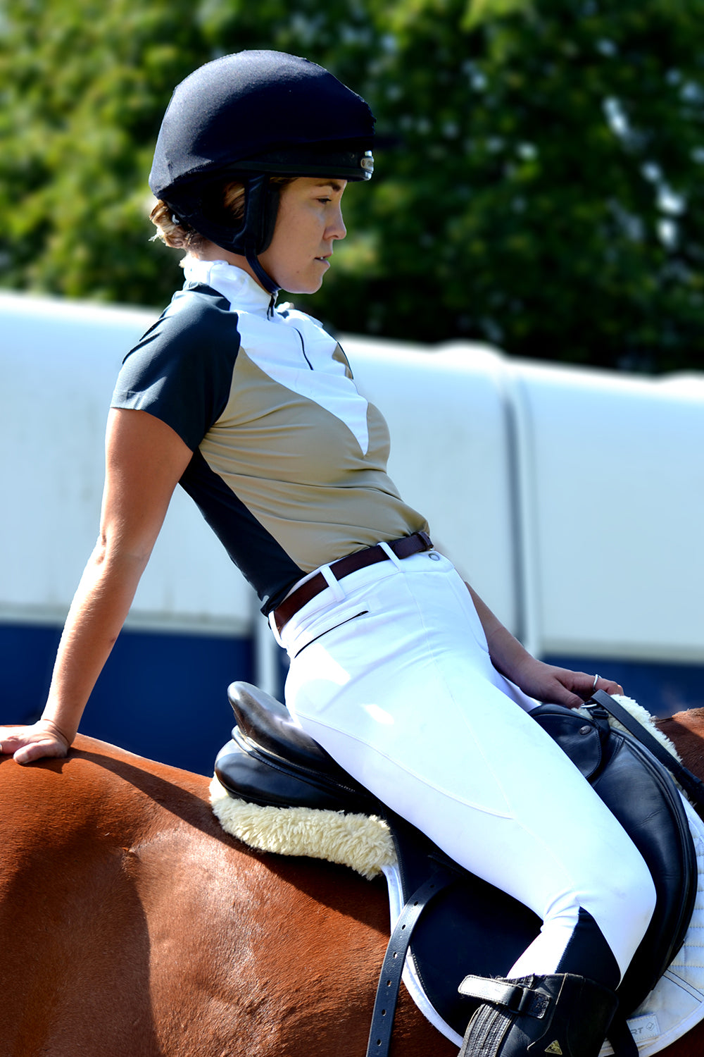Santos ECONYL® Front Competition Stock Shirt - Tri - DVR Equestrian Ltd